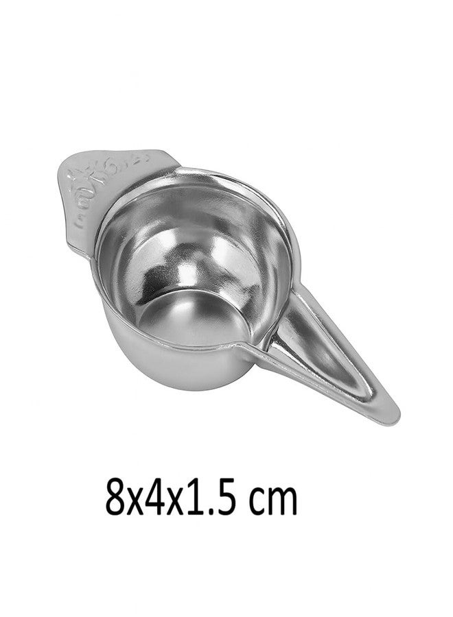 Dynore طقم ملاعق وأكواب تغذية للأطفال من الفولاذ المقاوم للصدأ من داينور - كوب تغذية بوندلا للأطفال حديثي الولادة والرضع | ملاعق وأكواب للأطفال من الفولاذ - 12 قطعة، سعة كل منها 10 مل، طولها 8 سم | ملاعق وأكواب للأطفال - Image 3