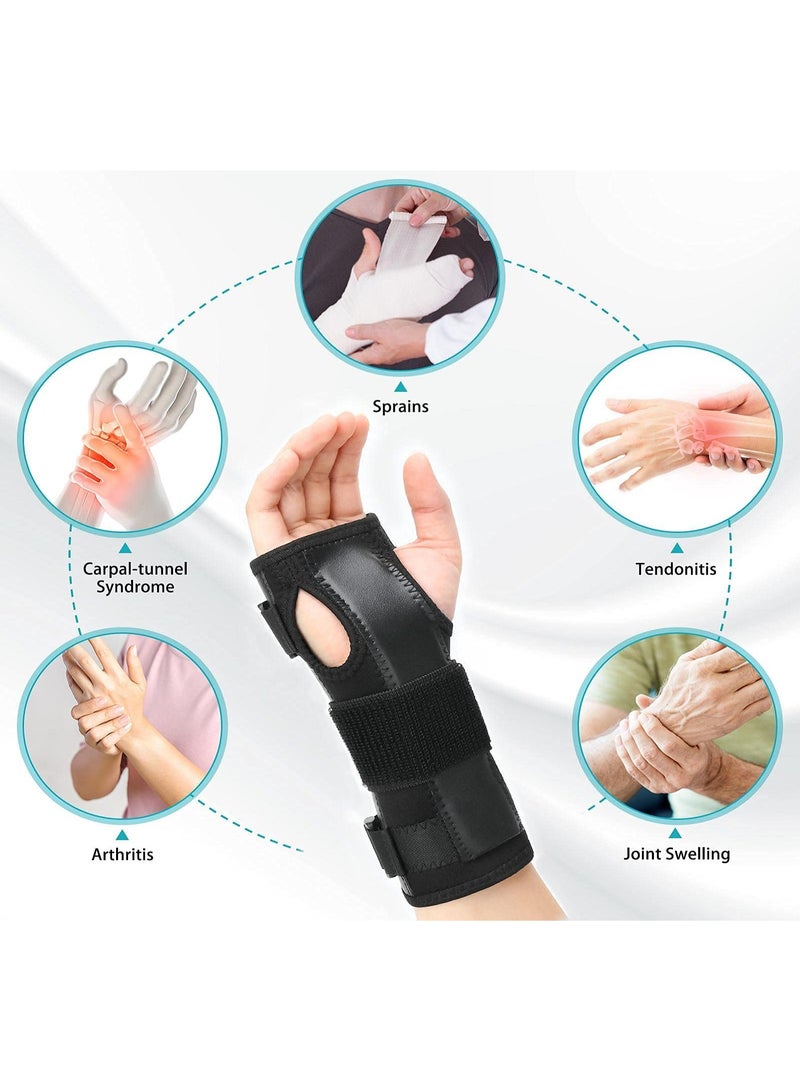 FDTY Wrist Brace for Carpal Tunnel, Night Sleep Wrist Support, Arm Compression Hand Support for Injuries, Sprain, Sport, Removable Metal Wrist Splint for Men, Women，Suitable for left hand and right hand - Image 4
