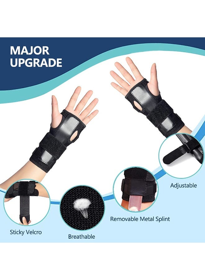 FDTY Wrist Brace for Carpal Tunnel, Night Sleep Wrist Support, Arm Compression Hand Support for Injuries, Sprain, Sport, Removable Metal Wrist Splint for Men, Women，Suitable for left hand and right hand - Image 5