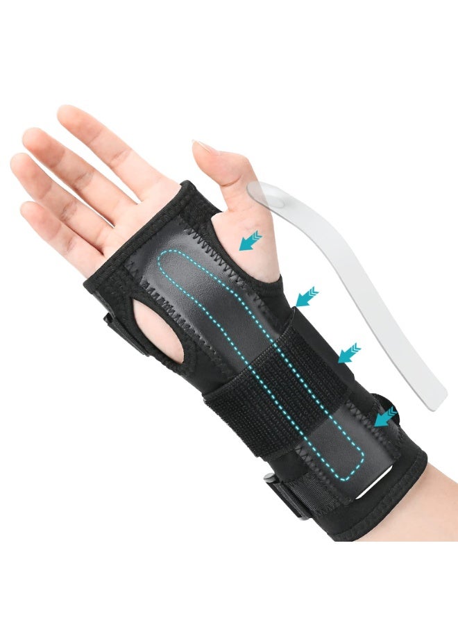 FDTY Wrist Brace for Carpal Tunnel, Night Sleep Wrist Support, Arm Compression Hand Support for Injuries, Sprain, Sport, Removable Metal Wrist Splint for Men, Women，Suitable for left hand and right hand - Image 1