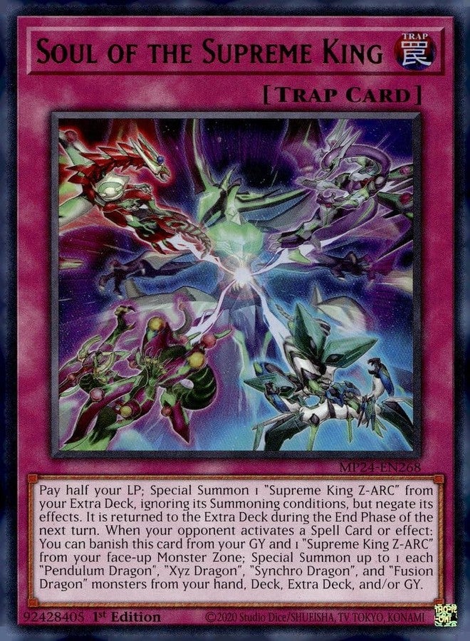 Yu-Gi-Oh! Soul of The Supreme King - MP24-EN268 - Ultra Rare - 1st Edition - Image 2