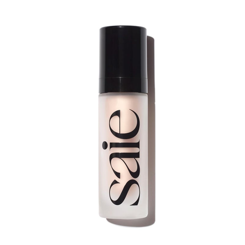 Saie Glowy Super Gel - Hydrating Makeup Primer and Illuminating Glow Serum Enriched with Vitamin C and Squalane Oil - All-Over Liquid Highlighter Makeup for Instant Glass Skin - Starglow (1 oz) - Image 1