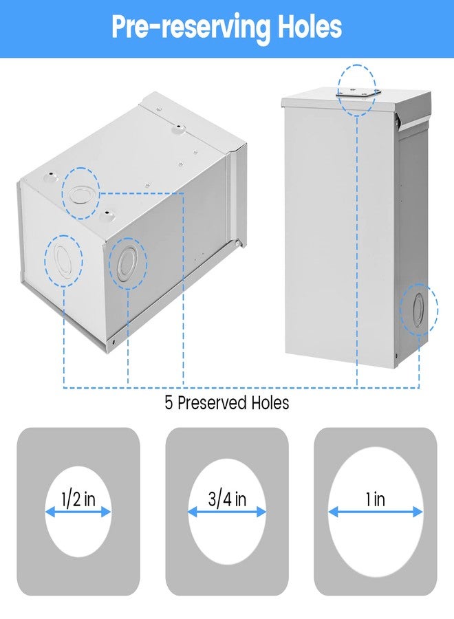 briidea Well Pump Control Box, Briidea Control Box for 1.5 HP 230 Volt Deep Well Submersible Pump with 6 Preserved Holes, Weatherproof for Outdoor Use - Image 3