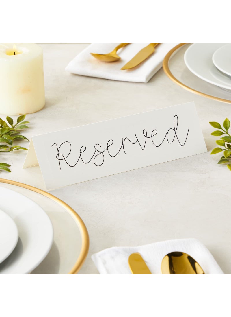 Sustainable Greetings Sustainable Greetings Tent Table Place Cards (120 Count) Printer Friendly, 2.5 x 8.5 Inches  - Image 3