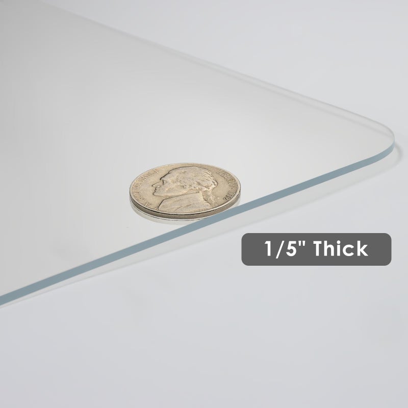 Kuyal 1/5" Thick Office Chair Mat, 32" x48" Heavy Duty Hard Computer Chair Mat, Under Desk Protector Carpeted Floors Mats, Easy Chair Movement, Can be Used on Carpet or Hard Floor, Ship Flat - Image 4