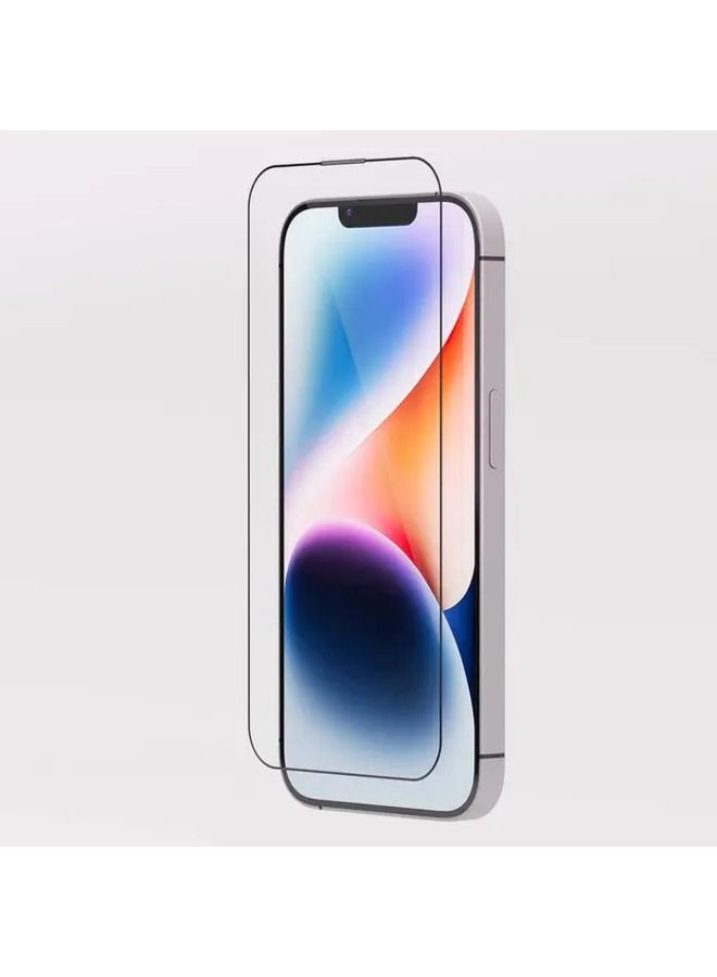 ليفيلو واقي شاشة حماية ضد الكهرباء الساكنة مرتين لآيفون 14 بلس / 13 برو ماكس – شفاف