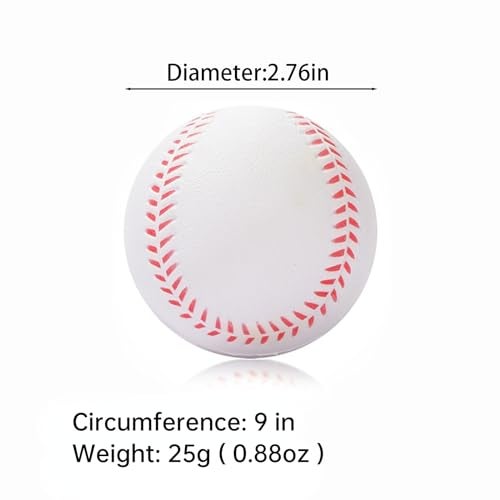 INTOWIND 12 Pack Foam Baseballs Softballs Foam Training Ball for Kids Beginners, 9 inch Practice Baseballs Tballs, Safe Throwing, Catching and Batting Practice - Image 5