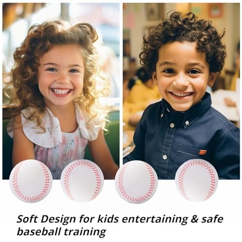 INTOWIND 12 Pack Foam Baseballs Softballs Foam Training Ball for Kids Beginners, 9 inch Practice Baseballs Tballs, Safe Throwing, Catching and Batting Practice - Image 2