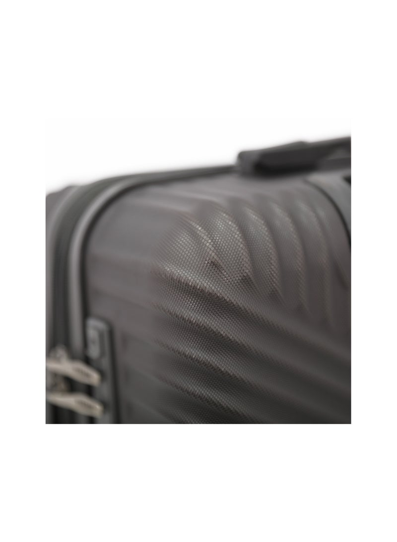 Hardside Luggage Trolley Bag 3 Pieces Set,Grey (S-20",M-24",L-28")