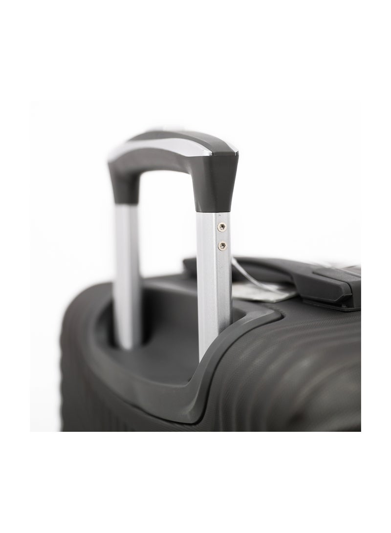 Hardside Luggage Trolley Bag 3 Pieces Set,Grey (S-20",M-24",L-28")