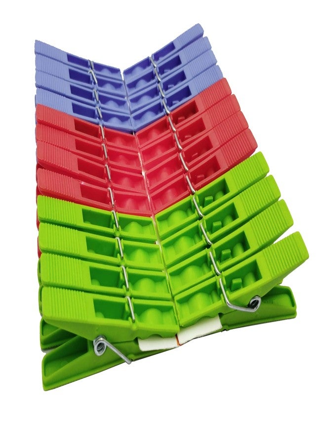 Kitchwish Power Xtra Cloth Plastic Clips, Useful in Home and Laundry Plastic Cloth Clips, Pack of 24 - Image 3
