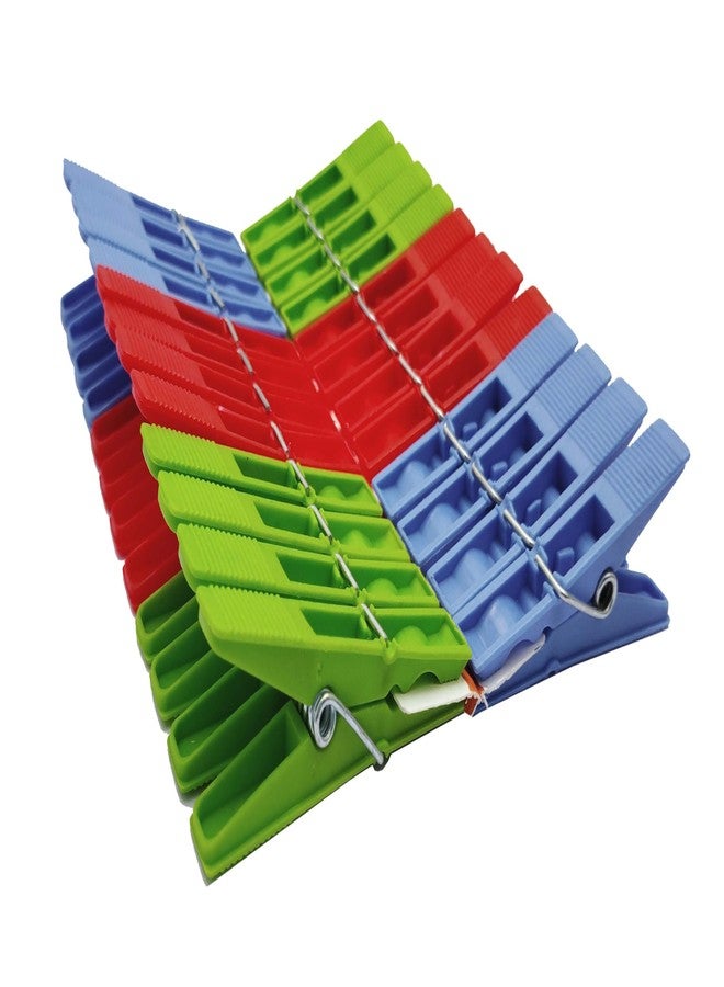 Kitchwish Power Xtra Cloth Plastic Clips, Useful in Home and Laundry Plastic Cloth Clips, Pack of 24 - Image 1