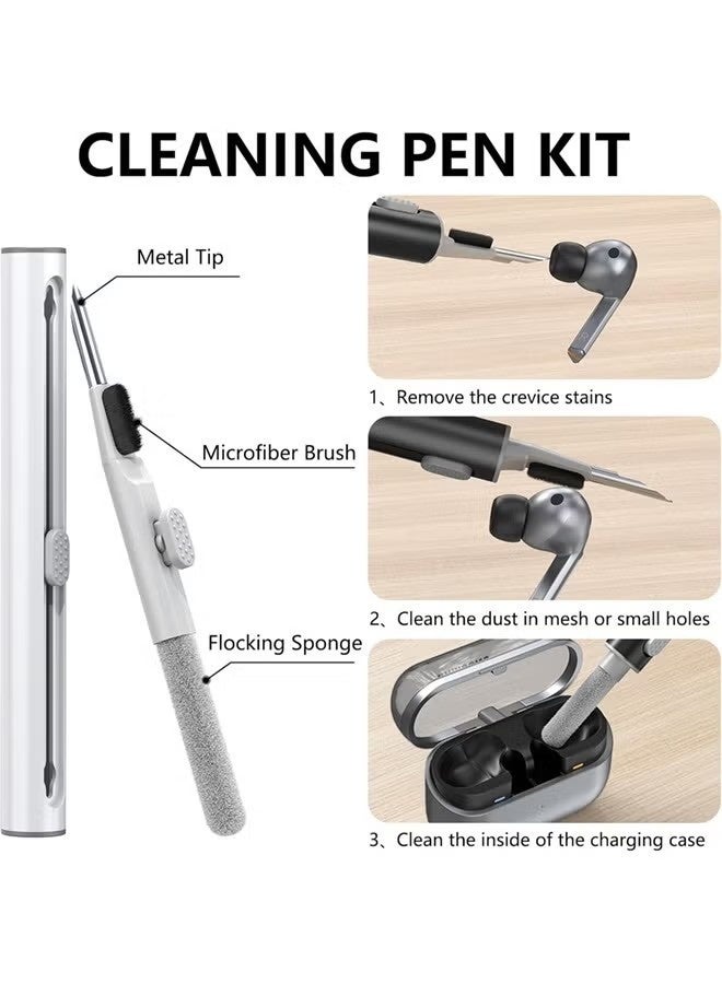 Samsung Galaxy Buds 3 / Buds 3 Pro Protective Case Cover with Cleaner Kit – Soft Silicone with Carabiner - Image 4