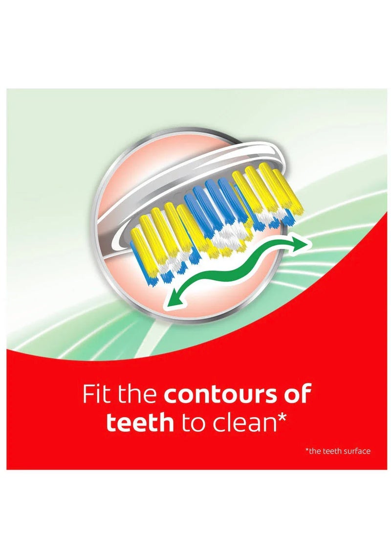 Colgate Pack Of 4 Colgate Twister Toothbrush Medium Multi Colour - Image 4