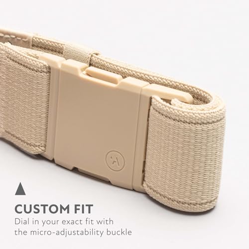Arcade Belts A2 Atlas Unisex Adventure Belt: Heavy Duty Stretch, Metal Free Buckle, Khaki - Image 3