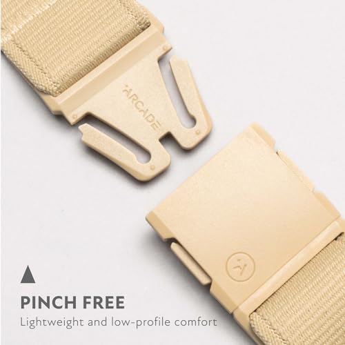 Arcade Belts A2 Atlas Unisex Adventure Belt: Heavy Duty Stretch, Metal Free Buckle, Khaki - Image 2