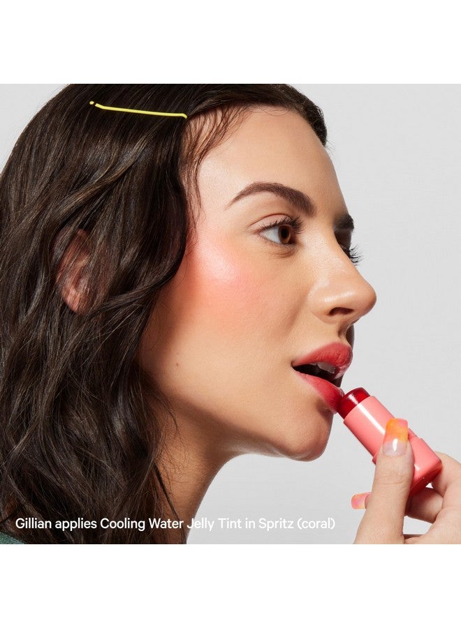 Milk Makeup Cooling Water Jelly Tint - Sheer Lip + Cheek Stain with Vegan Collagen, Seawater + Aloe - Hydrating, Long-Lasting, Buildable Lip Tint + Blush - Spritz, 0.17 oz
