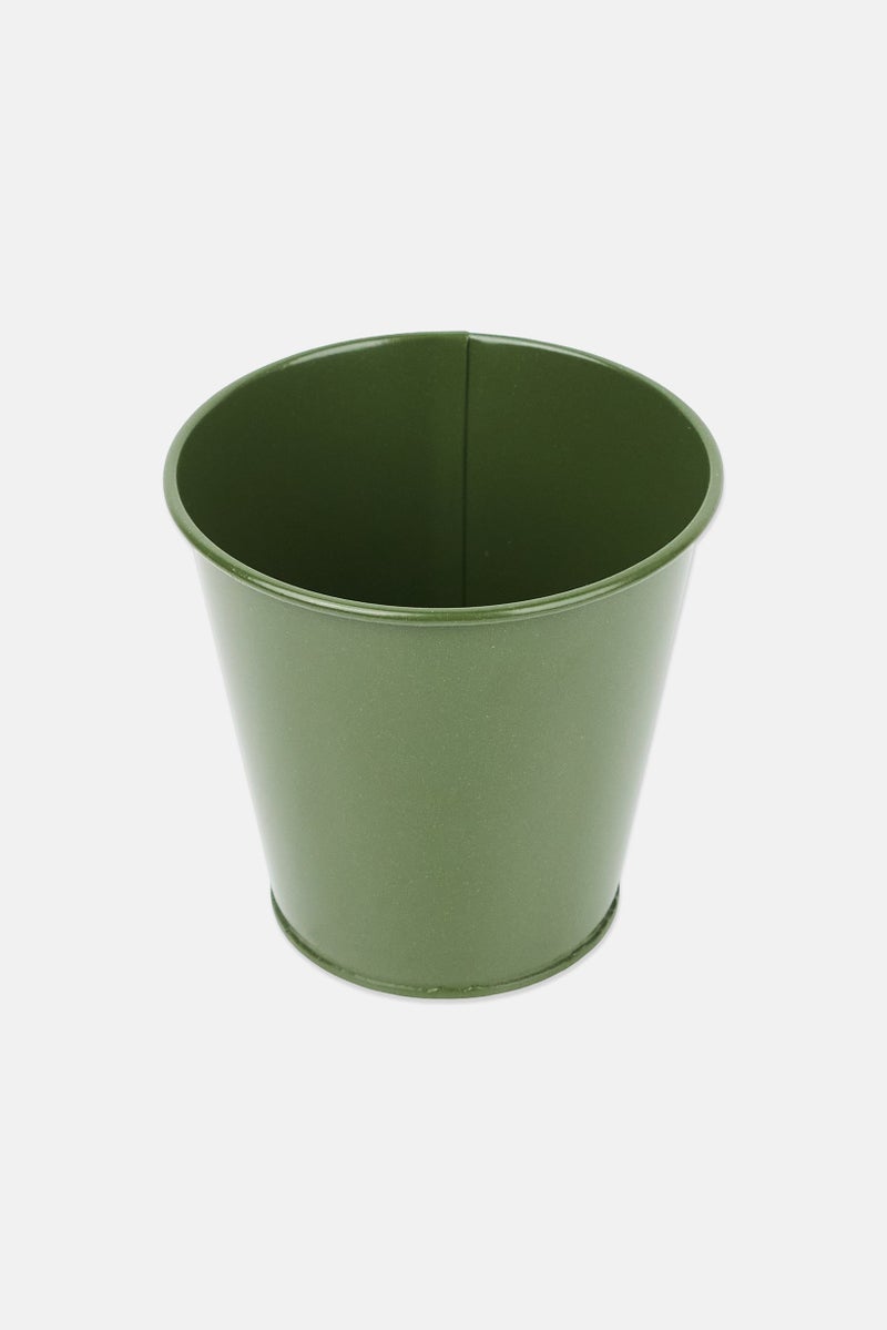 Muy Mucho Metal Pot, Olive - Image 1