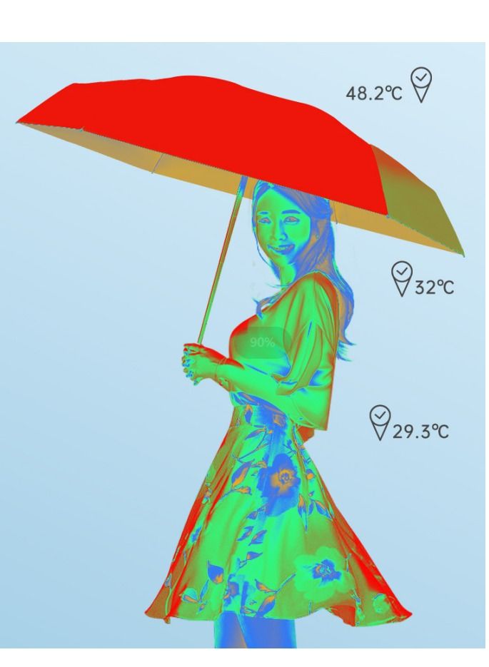 Mini Travel Sun Umbrella,Small Compact UV Umbrella for Sun and Rain,Lightweight  Portable,Windproof Parasol Umbrella with UV Protection for Women Men Kids ,Small Folding Capsule Umbrella(Pink) - Image 3