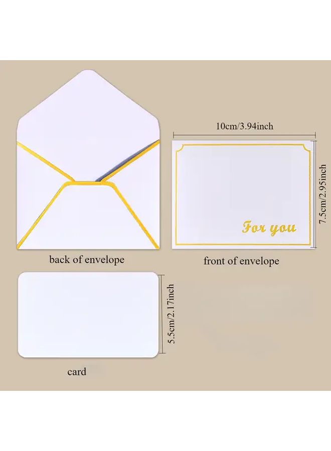 Black Set Of 5 Thank You Cards With 5 Envelopes For Wedding Valentine Party - Image 3