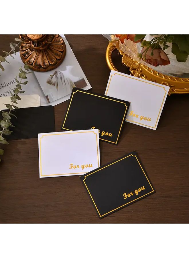 Black Set Of 5 Thank You Cards With 5 Envelopes For Wedding Valentine Party - Image 4