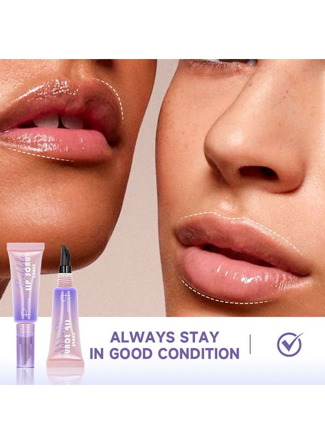 pudaier Bubble Lip Scrub -  Gentle Exfoliator for Soft, Smooth Lips, For Dry, Chapped Lips, Get Rid of Flaky Lips -Grape - Image 5