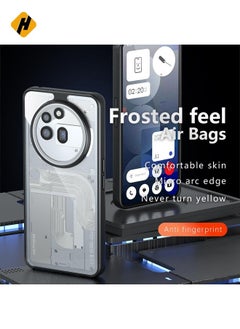 HuHa Protective Cover For Nothing Phone 3a Pro Armor Big Pore PC Hybrid TPU Phone Case (Transparent)  - Image 2