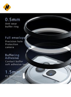 HuHa Protective Cover For Nothing Phone 3a Pro Armor Big Pore PC Hybrid TPU Phone Case (Transparent)  - Image 3