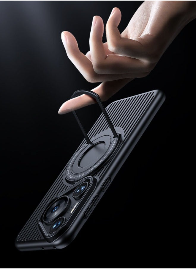 General Suitable for Huawei Pura 70 Pro phone case heat dissipation magnetic pull rod bracket all inclusive phone case  - Image 3