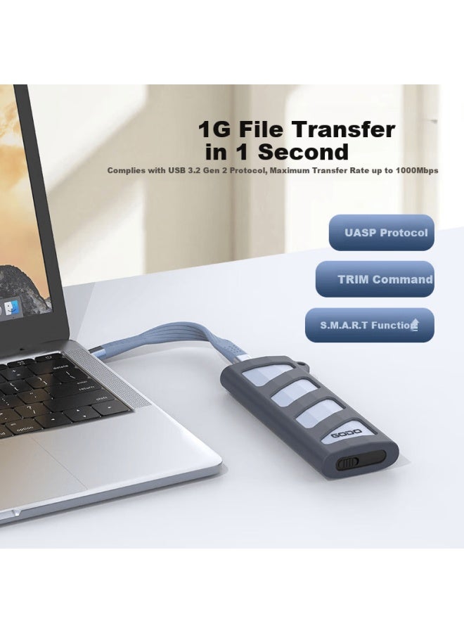 Godo on Vme Ssd Enclosure Type-c External 10gbps High-speed M.2 Portable Ssd Case For Mac Mini Laptop Tablet Apple Iphone - Image 5