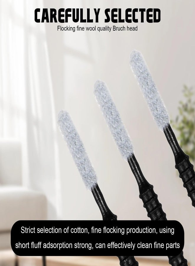 Dimeho 200pcs Micro Brushes Cotton Swabs Micro Applicator Brush for Eyelash Extension Precision Microswabs Lash Mascara Applicators Microfiber Lips Mascara Wands Brush for Eye, Lashes, Brows - Image 4
