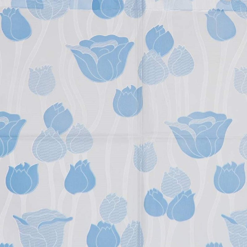 SHAVIN PVC Printed Shower Curtain ‎Waterproof Curtains ‎Living Room Room Curtains (Lenght 7 feet)(Pack of 1) Colour-Blue - Image 3