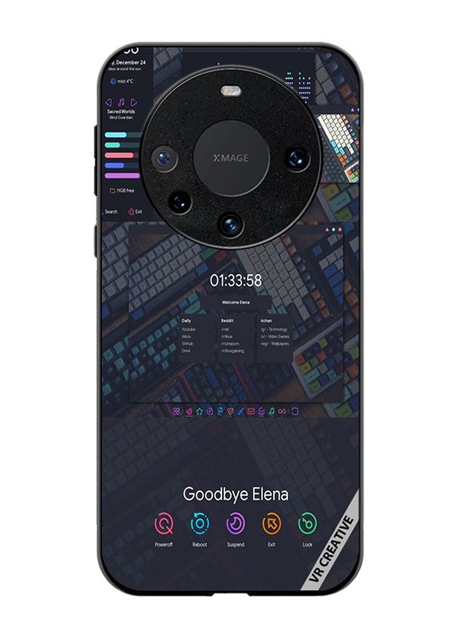 VR CREATIVE Protective Case Cover For Huawei Mate 60 Goodbye Elena Design Multicolour - Image 1