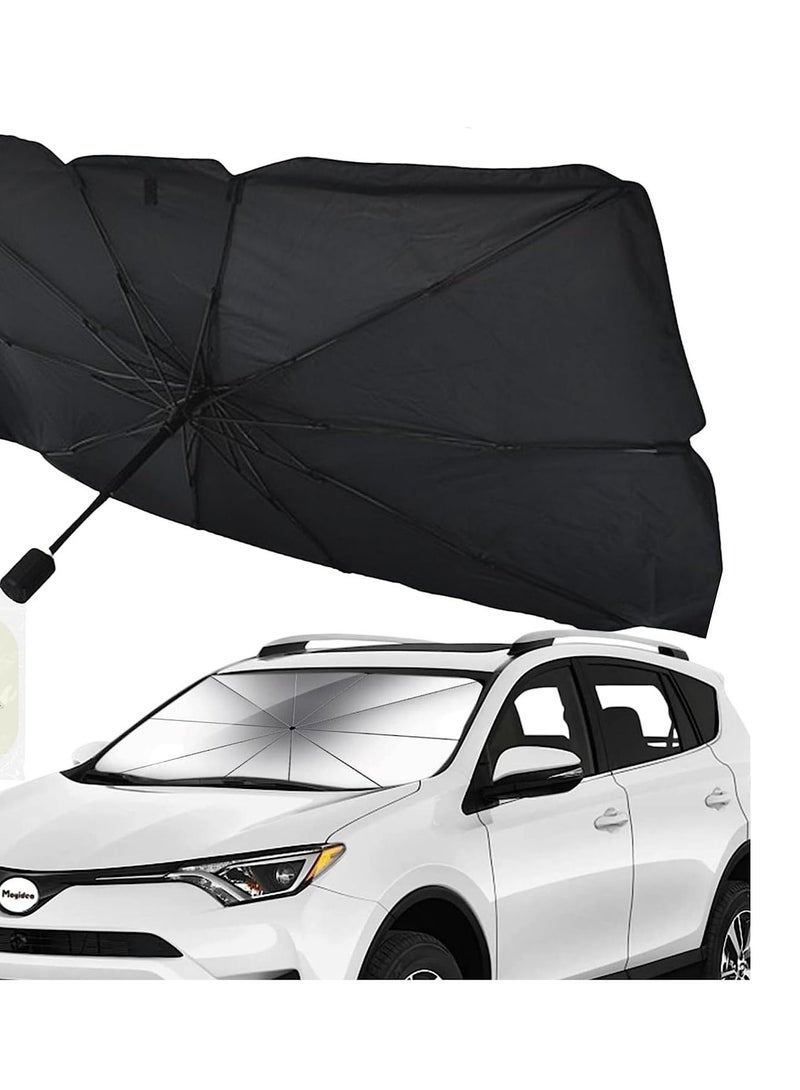 بلومنغ تايم حاجب شمس للسيارة حاجب للشمس من الأشعة فوق البنفسجية والحرارة واقي من الشمس عاكس قابل للطي مظلة بيلا شيلد - Image 1