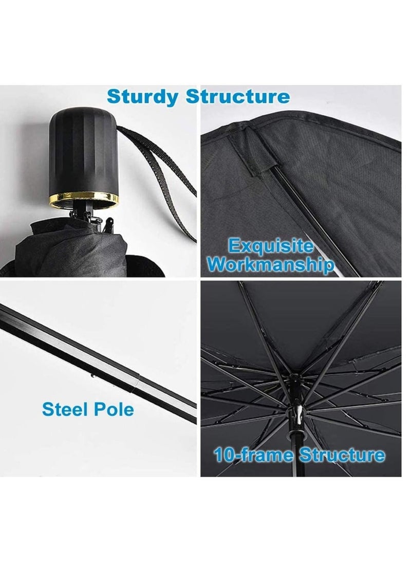 بلومنغ تايم حاجب شمس للسيارة حاجب للشمس من الأشعة فوق البنفسجية والحرارة واقي من الشمس عاكس قابل للطي مظلة بيلا شيلد - Image 5