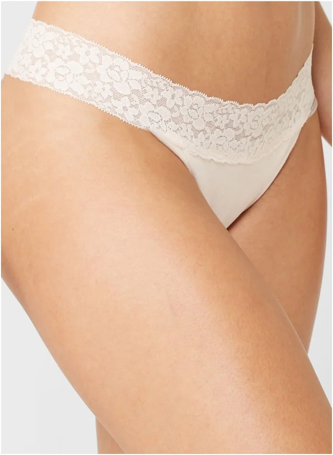 La Senza Lace Detail Thong