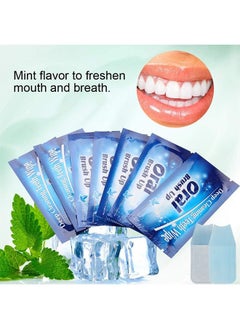 SMILEKIT 50PCS Mint-Flavored Oral Wipes, Teeth Whitening Wipes Oral Cleaning Wipe, Portable And Disposable For On-The-Go, Travelling, Office, Home, Sugar Free, For Deep Cleaning Oral Care  - Image 4