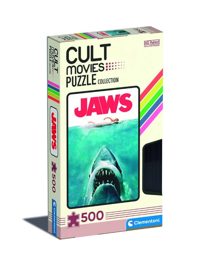 Clementoni Jaws Cult Movie Puzzle - 500 Pcs - Image 1