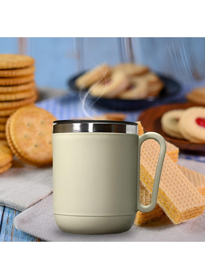 GANESH N-Joy Unbreakable Mugs with Cap Stainless Steel Plastic Covered Travel Mug with lid for Tea, Coffee, Milk (400ml) - Image 5