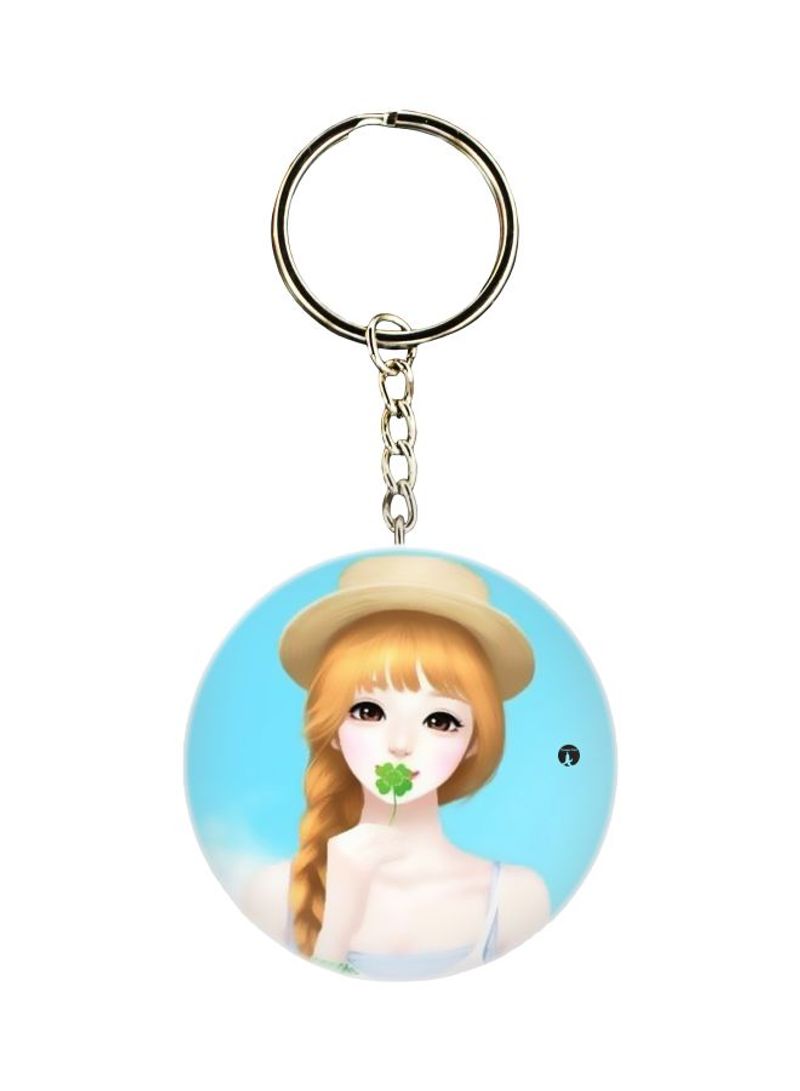 RKN Anime Girl Printed Keychain