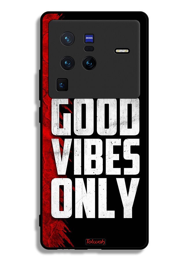 Tolwak Vivo X80 Pro Protective Case Cover Good Vibes Only - Image 2