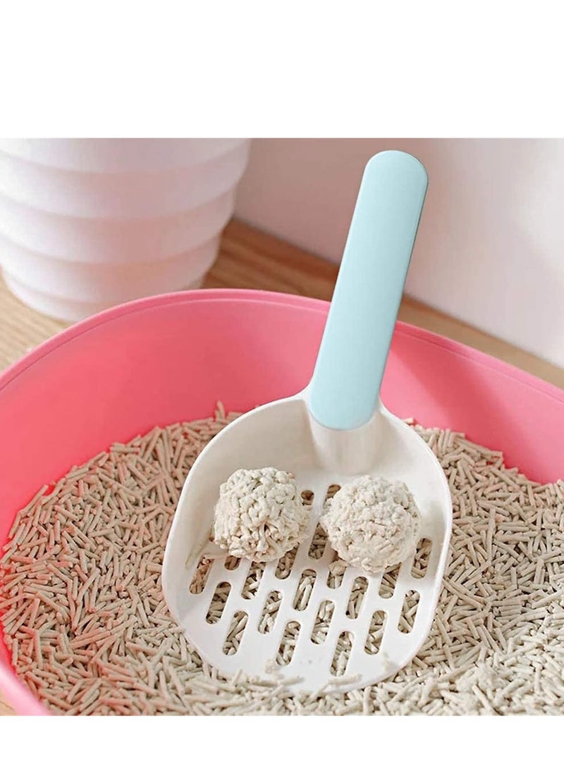 بي إل مغرفة فضلات القطط الصديقة للبيئة بمقبض أزرق نابض بالحياة - متينة وسهلة الاستخدام - Image 3