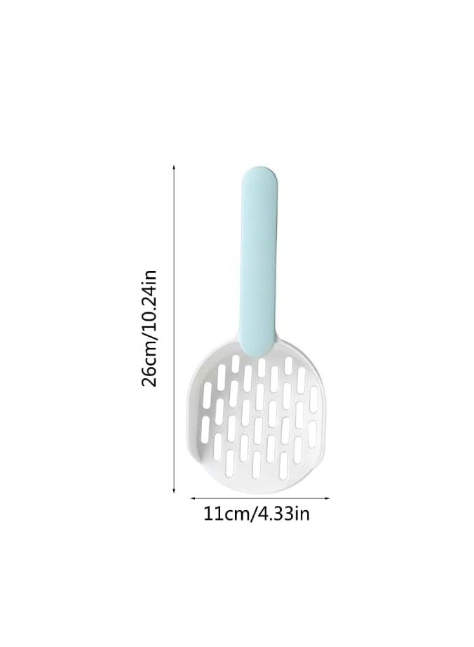 بي إل مغرفة فضلات القطط الصديقة للبيئة بمقبض أزرق نابض بالحياة - متينة وسهلة الاستخدام - Image 1