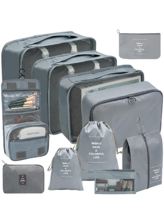 GGEROU Packing Cubes Set of 11, Waterproof Travel Luggage Packing Organizers Set, Travel Accessories Large Toiletries Bag - Image 1