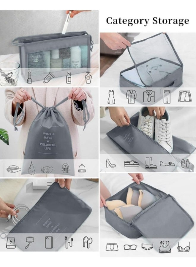 GGEROU Packing Cubes Set of 11, Waterproof Travel Luggage Packing Organizers Set, Travel Accessories Large Toiletries Bag - Image 3