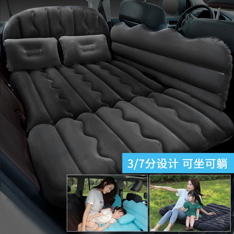 Car Interior Car Multifunctional Inflatable Bed Car Outdoor Travel Bed 37-Point Head Protection Mattress Car Sleeping Pad - Image 2