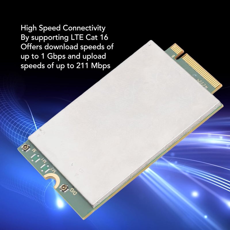 مضاد لامتصاص الروائح الكريهة 4G LTE بطاقة شبكة، FM350 GL 16 4G LTE بطاقة شبكة، 1 جيجابت في الثانية 2x2 MIMO تدعم GNSS M.2 وحدة بطاقة شبكة لنظام لينكس مواد خالية من العيب خيارات لكل سوق - Image 2