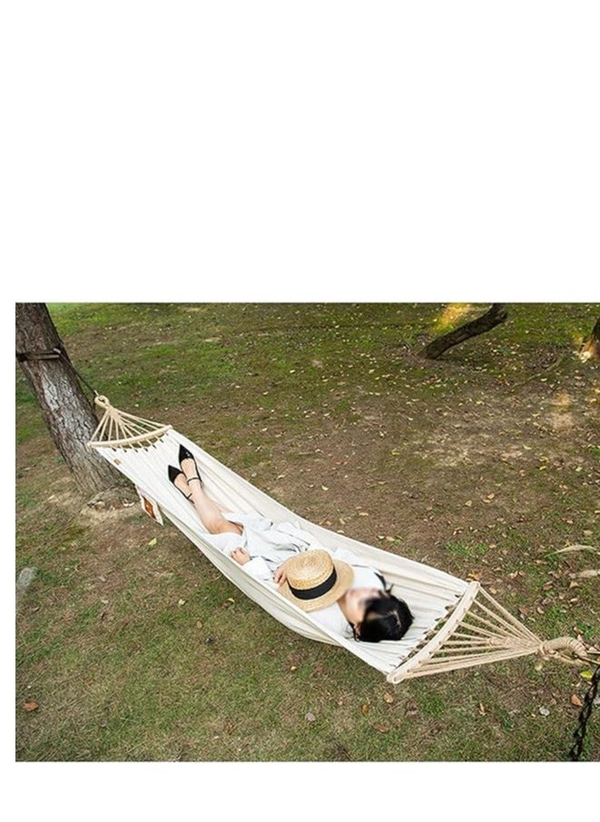 Naturehike - Naturehike DC-C01 Anti-Rollover Canvas Hammock – Beige, Durable Outdoor & Indoor Lounge Chair with Ash Wood Frame, Water-Resistant, Up to 100kg Capacity - Image 1