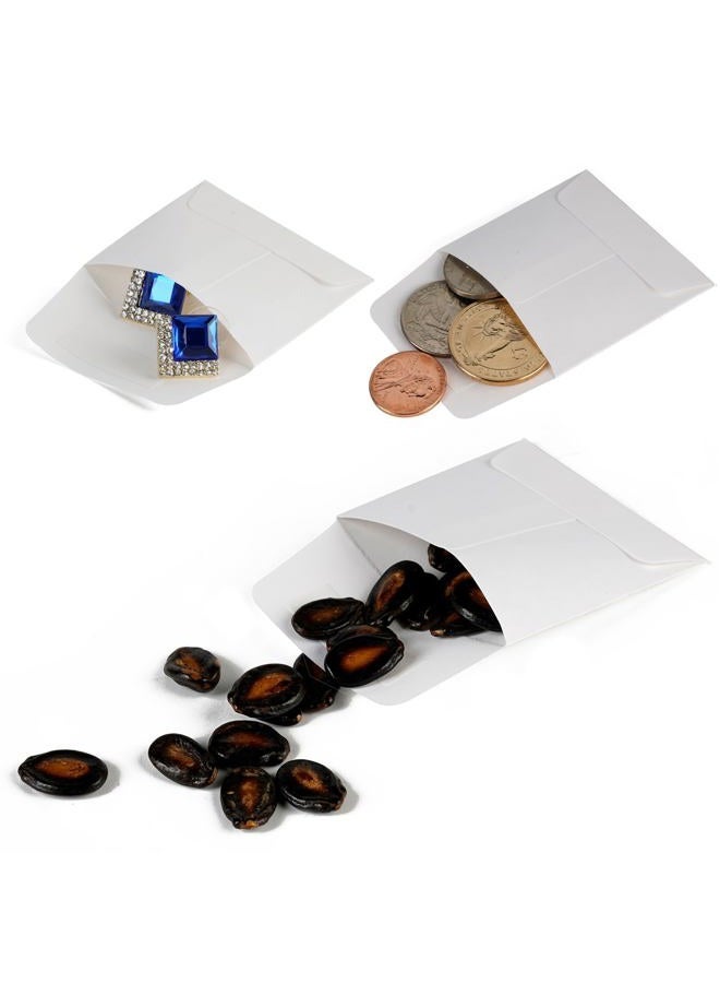 Jsfelye Tiny Coin Envelopes - Self Seal 140-Count Mini Envelopes, Bulk Tiny Envelope Pockets for Seeds, white, 2 x 2Inches - Image 3