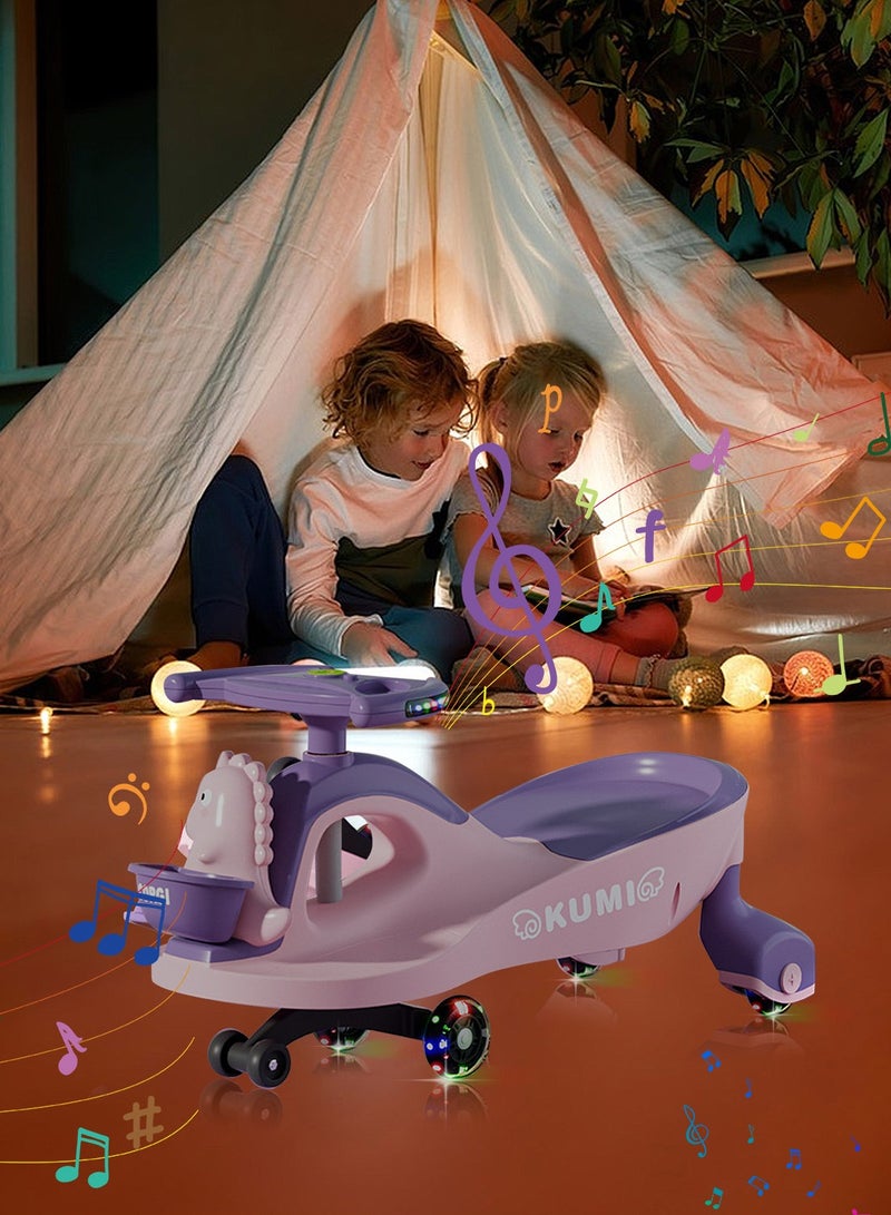 ياس! تو جو الأطفال التوازن الدراجة تويست سيارة خفيفة الوزن متينة الهواء الطلق داخل السيارة الأطفال ركوب على سيارة بلاش سيارة للفتيان والفتيات، مع الأضواء والموسيقى 360 درجة دوران العجلات - Image 5